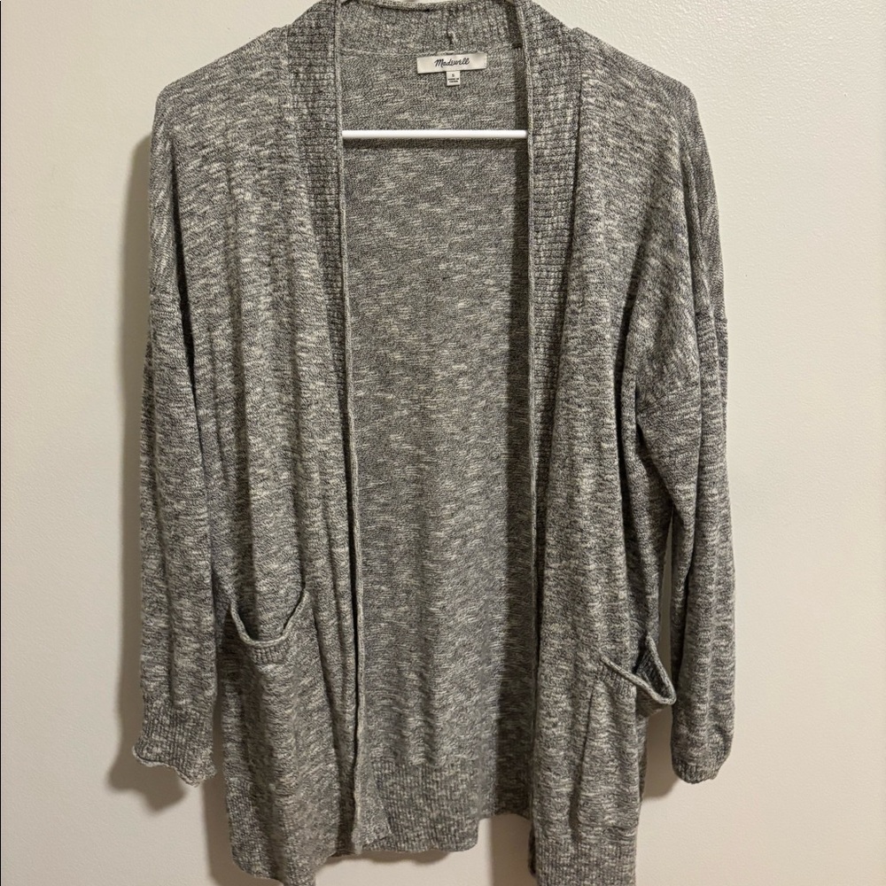 Madewell heathered gray cardigan